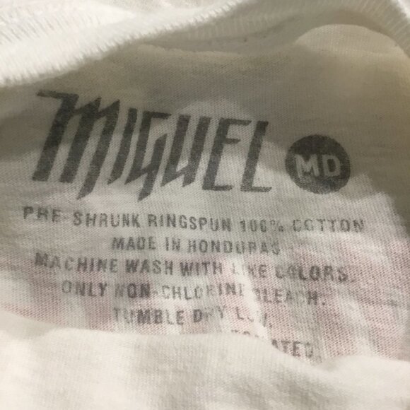 Miquel 100% Cotton Graphic Tee Shirt Size Medium - Picture 3 of 4